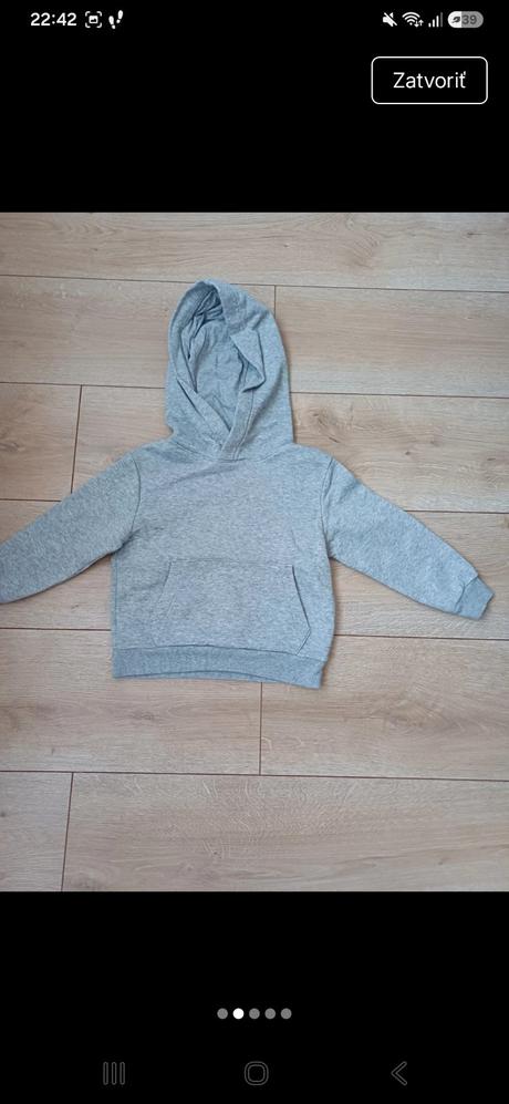 Sivá mikina h&m, h&m,98