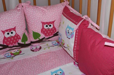 Súprava do detskej postieľky sovičky, šírka (cm): 60,dĺžka (cm): 120