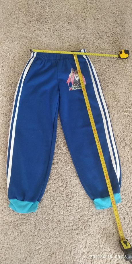 2ks detské teplákové nohavice, 128