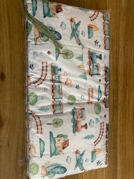 Mantinel do postieľky- vlak, šírka (cm): 30,dĺžka (cm): 180