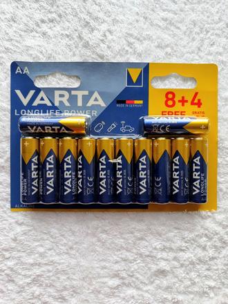 Varta longlife power aa 12 ks- alkalické batérie, 