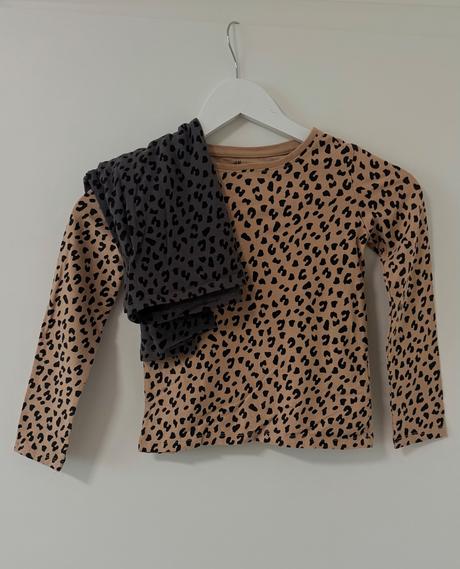 Dvojbalenie tričiek s dlhým rukávom 122/128, h&m,128