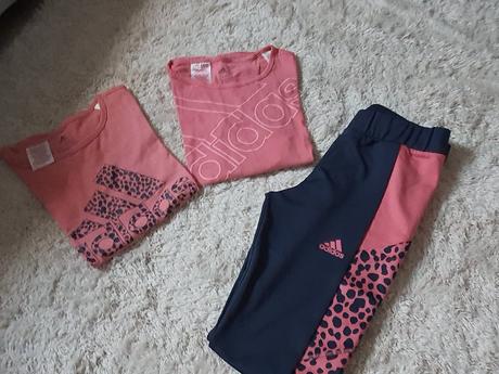 Legíny a 2x tričko adidas 152, 140–152
