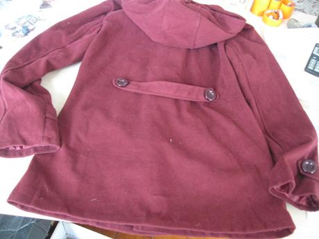 Jarný/jesenný bordový kabátik, 38, 38