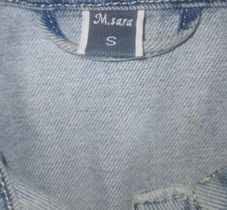 Dámska rifľová bunda, s