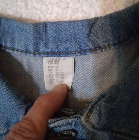 Rifľová bunda, h&m,92