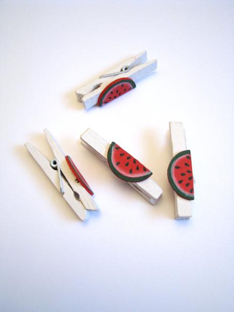 Dekoračné štipce - melón, 