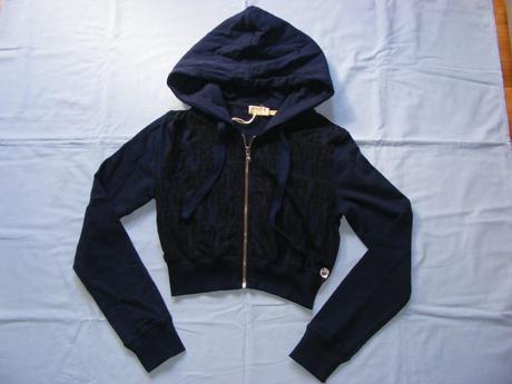 Crop mikina zn. met, met,34 - xs