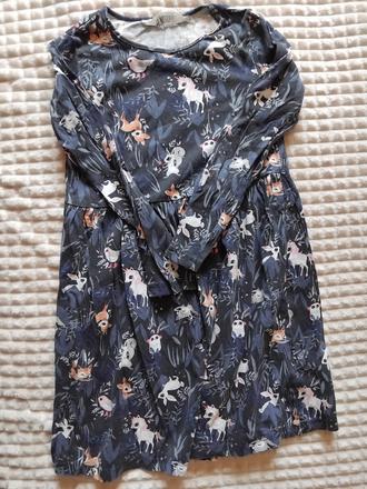 Zvieratkove šaty, h&m,110