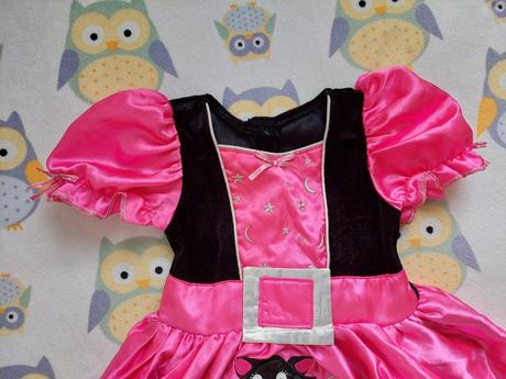 Halloweenske body šatičky - malá čarodejnica 68,