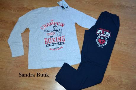 Detské bavlnené pyžamo pre -násť ročných, 140 - 170