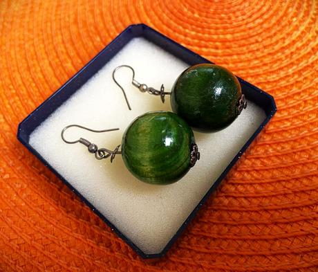 Drevené náušnice, 