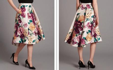 Autograph - kvetinová sukňa, marks & spencer,s