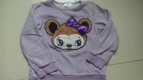 Velúrové pyžamko 98/104, h&m,104