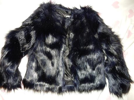 Huňatá bundička, h&m,134