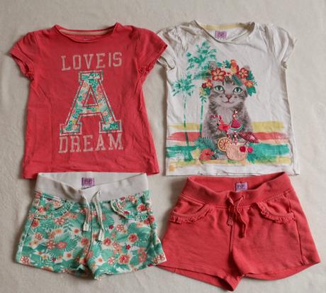 Set na leto kraťasy, tričká, 86–98