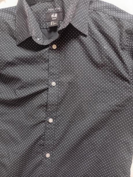 Bodkovaná košeľa slim /s, h&m,s