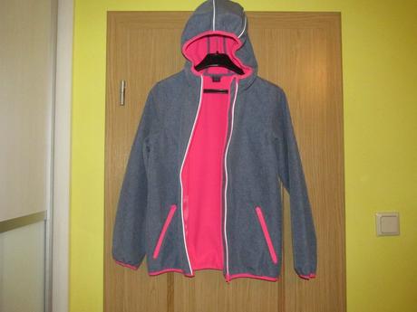 Modrá prechodná bunda v. 146/152, 146