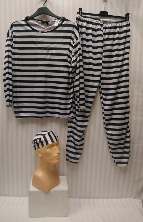 2 dielny kostým trestanec, smiffys, m,