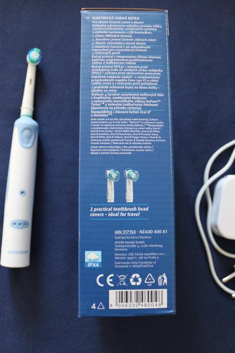 Elektrická zubná kefka z lídlu, 