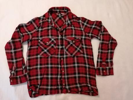 Károvaná košeľa, h&m,xs