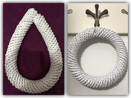 Biely pleteny korpus - vencek,