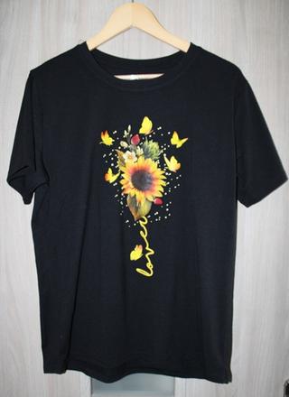 Čierne dámske tričko č. m, l