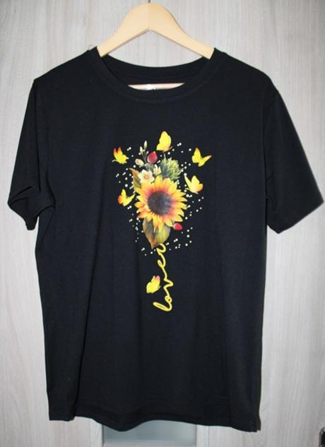 Čierne dámske tričko č. m, l