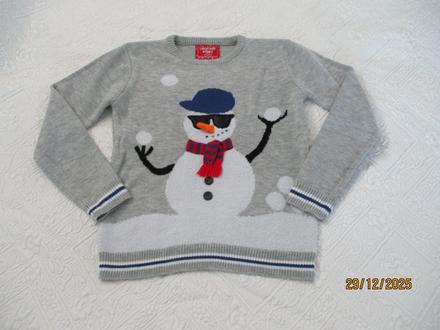 Vianočný pulóver so snehuliakom, primark,158