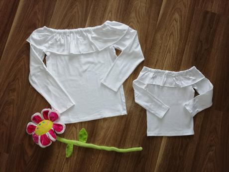 Volánové tričká alebo šaty mama & dcéra, 56 - 164