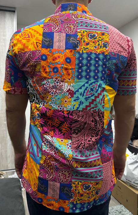 Pánska farebná košeľa, xxl