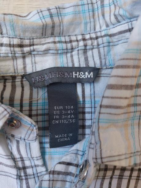 Tenka košeľa, h&m,104