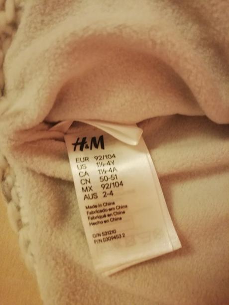 Teplá čiapka, h&m,92