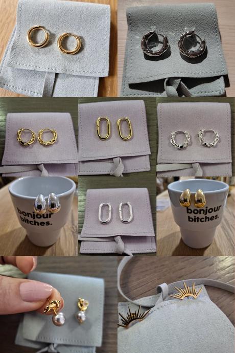 Výrazné dámske náušnice,