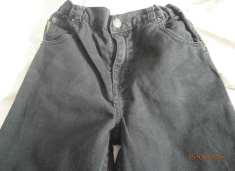 Čierne rifle zn. bhs, veľ. 122, bhs,122