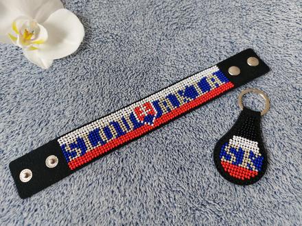 Náramok a kľúčenka "slovakia", 