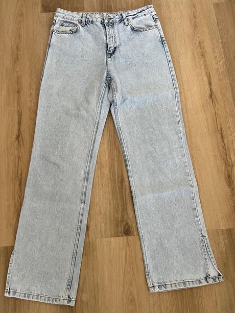 Dámske baggy svetlomodré rifle, l