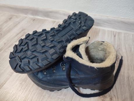 Kožené zimné topánky, ecco,35
