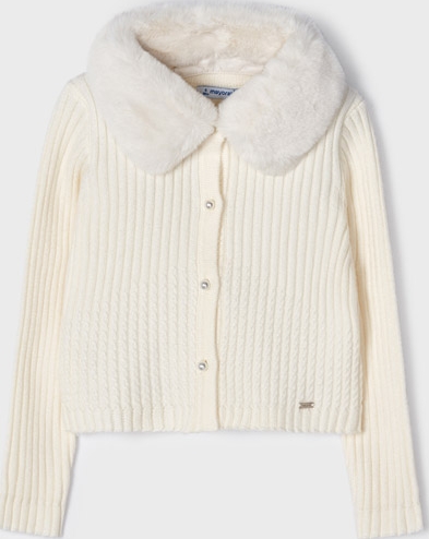 Mayoral- svetrík s odnímateľným kož.golierom v.134, mayoral,134