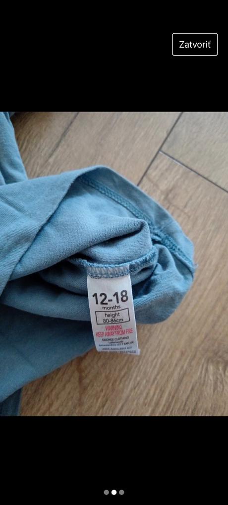 Chlapčenské trička 12-18 mesiacov, george,80