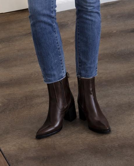 Kožené čoko čižmy, gino rossi,39