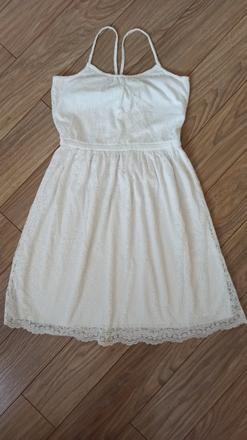 Biele šaty, h&m,146