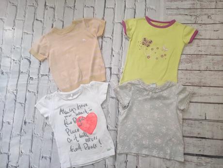 4x tričko, h&m,80