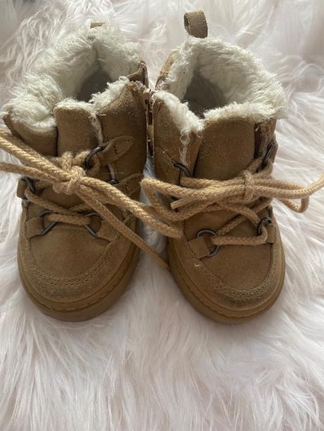 Zateplené kožené topánky zara, zara,21