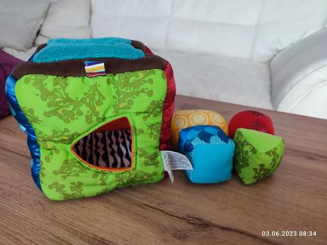 Látková kocka lamaze,