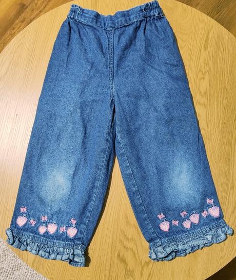 Trojštvrťové riflové cullotky, 116