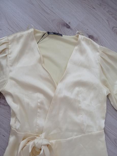 Saténové šaty zara, zara,m