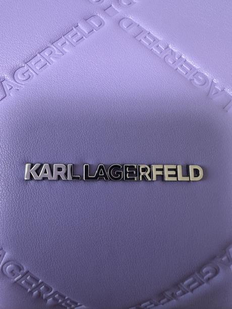 Veľká svetlofialová kabelka zn. karl lagerfeld, karl lagerfeld