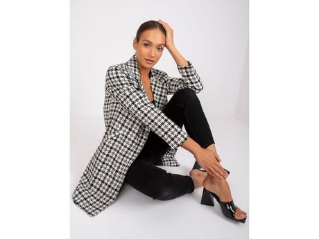 Dámsky karovaný kabát sima, l