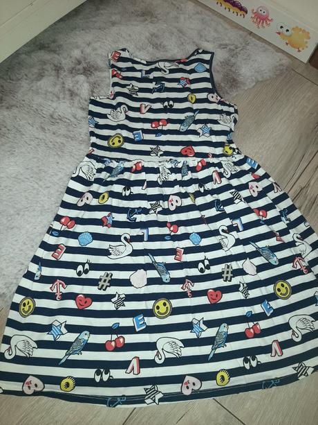 Papagájové šaty h&m, h&m,134